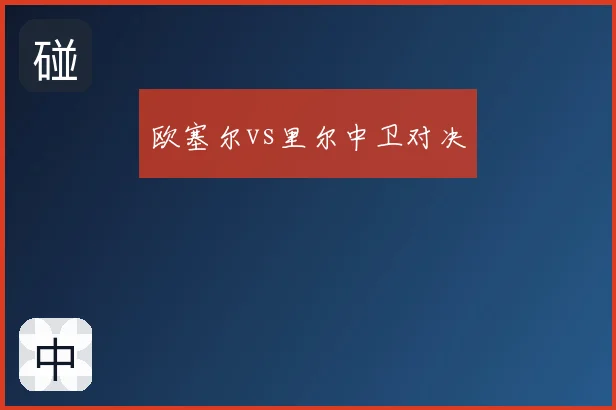 欧塞尔vs里尔中卫对决